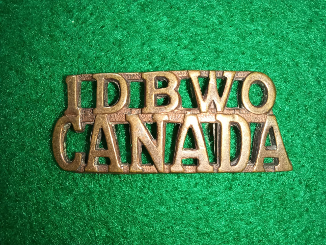 38-12b, 1st Depot Bn Western Ontario Shoulder Title
